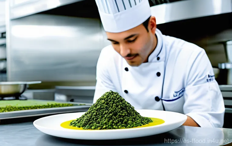 세계 인구 증가와 대체식량 - **Prompt 2: "Sustainable Proteins Market: A Culinary Exploration"**
    "A bustling, vibrant outdoor...