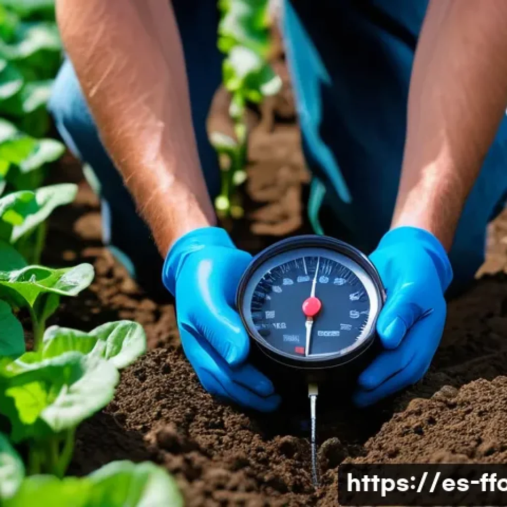 농업에서의 물 절약 기술 - **Precision Drip Irrigation in Action:**
"A vibrant, photo-realistic image capturing a bustling ...