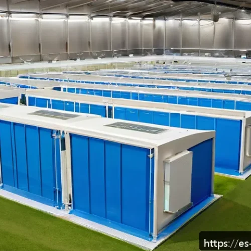 곤충 단백질의 장점 - A modern, clean indoor cricket farm in Spain featuring automated climate-controlled enclosures with ...